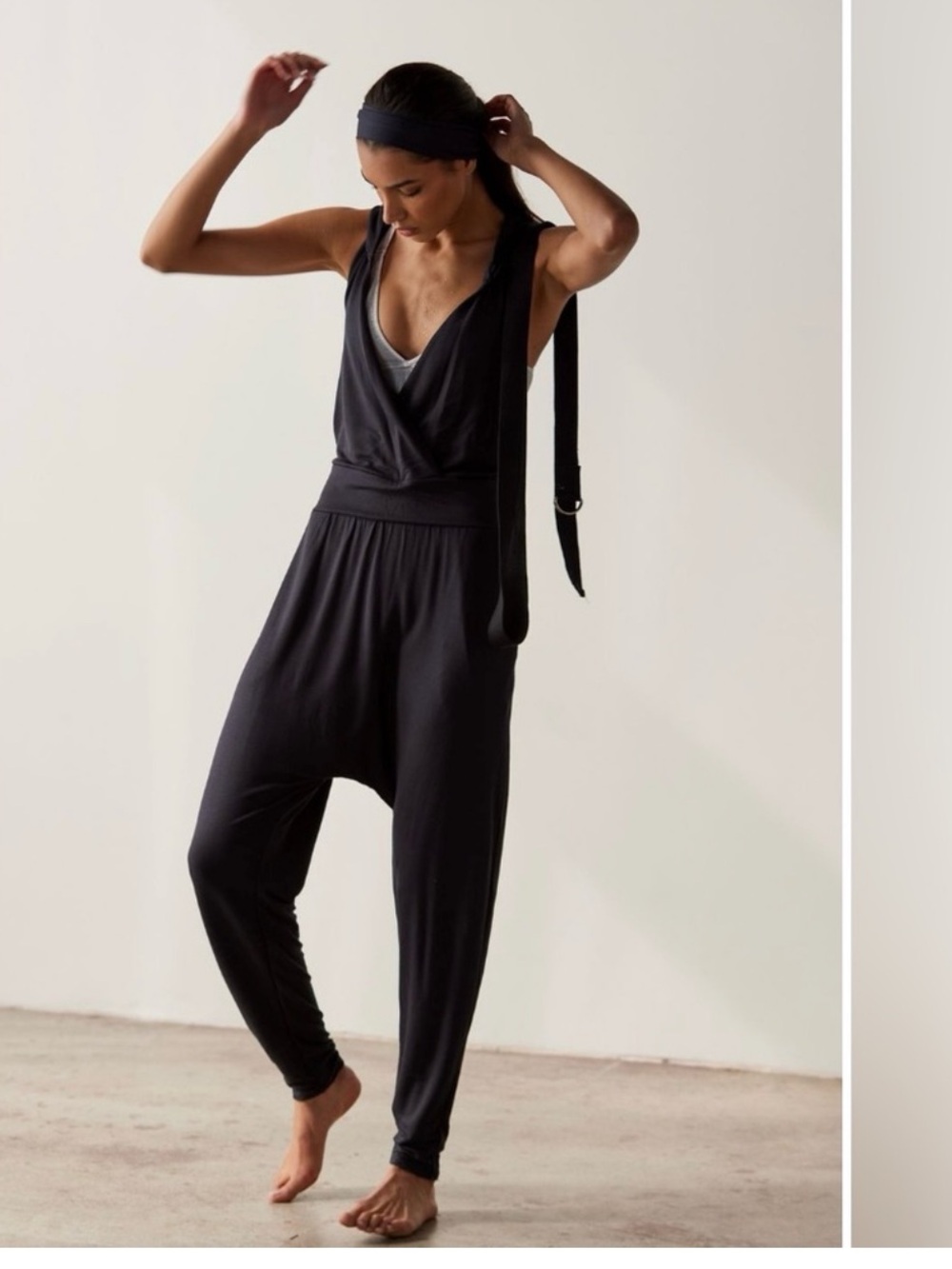 Free People Second Chance Onesie in black